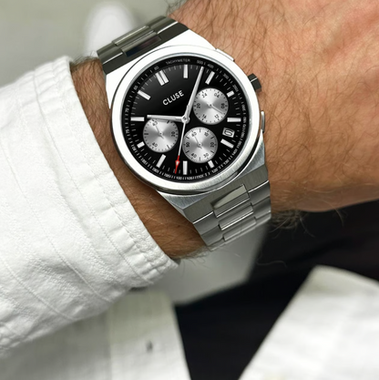 Cluse - Montre Vigoureux Chrono Argenté