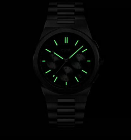 Cluse - Montre Vigoureux Chrono Argenté