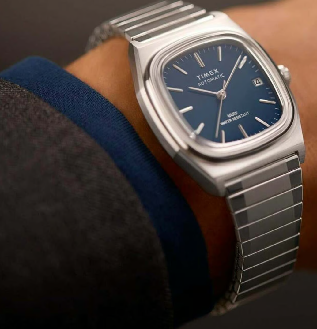 Timex - Montre automatique E line Bleu foncé