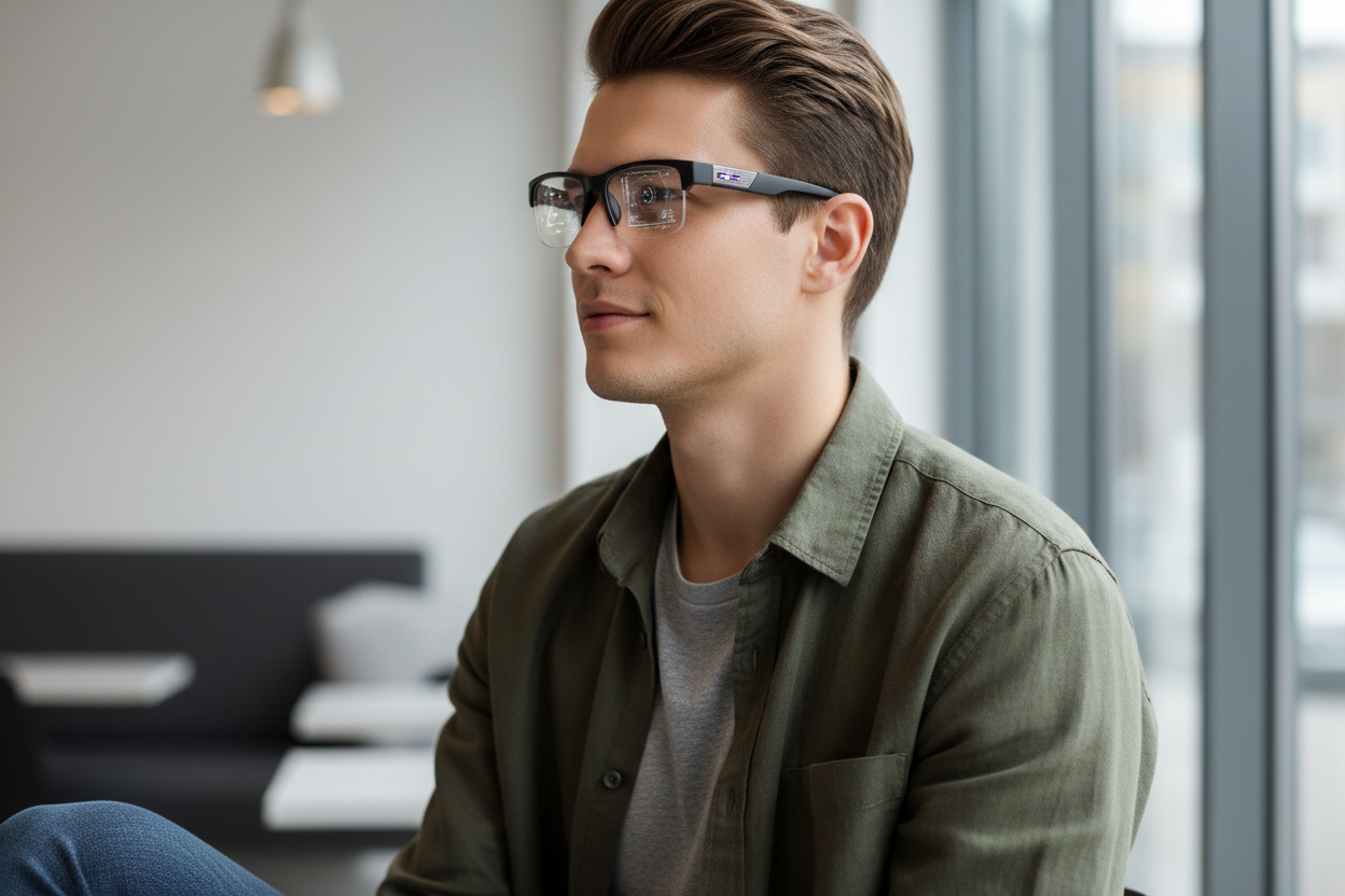 Lunettes Bluetooth XG88 Pro sur une personne